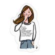 Gen X Menopause Girl Sticker