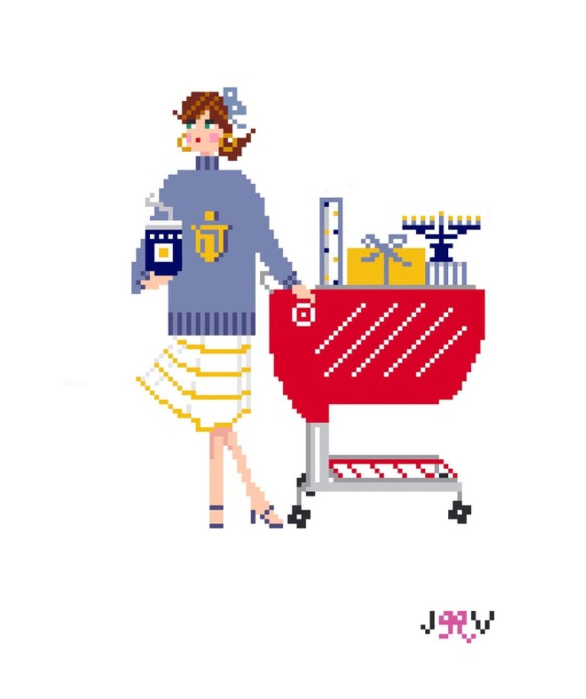 Hanukkah Shopping Cart