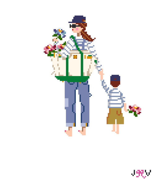 JV262-JV267 Mother & Child Canvases
