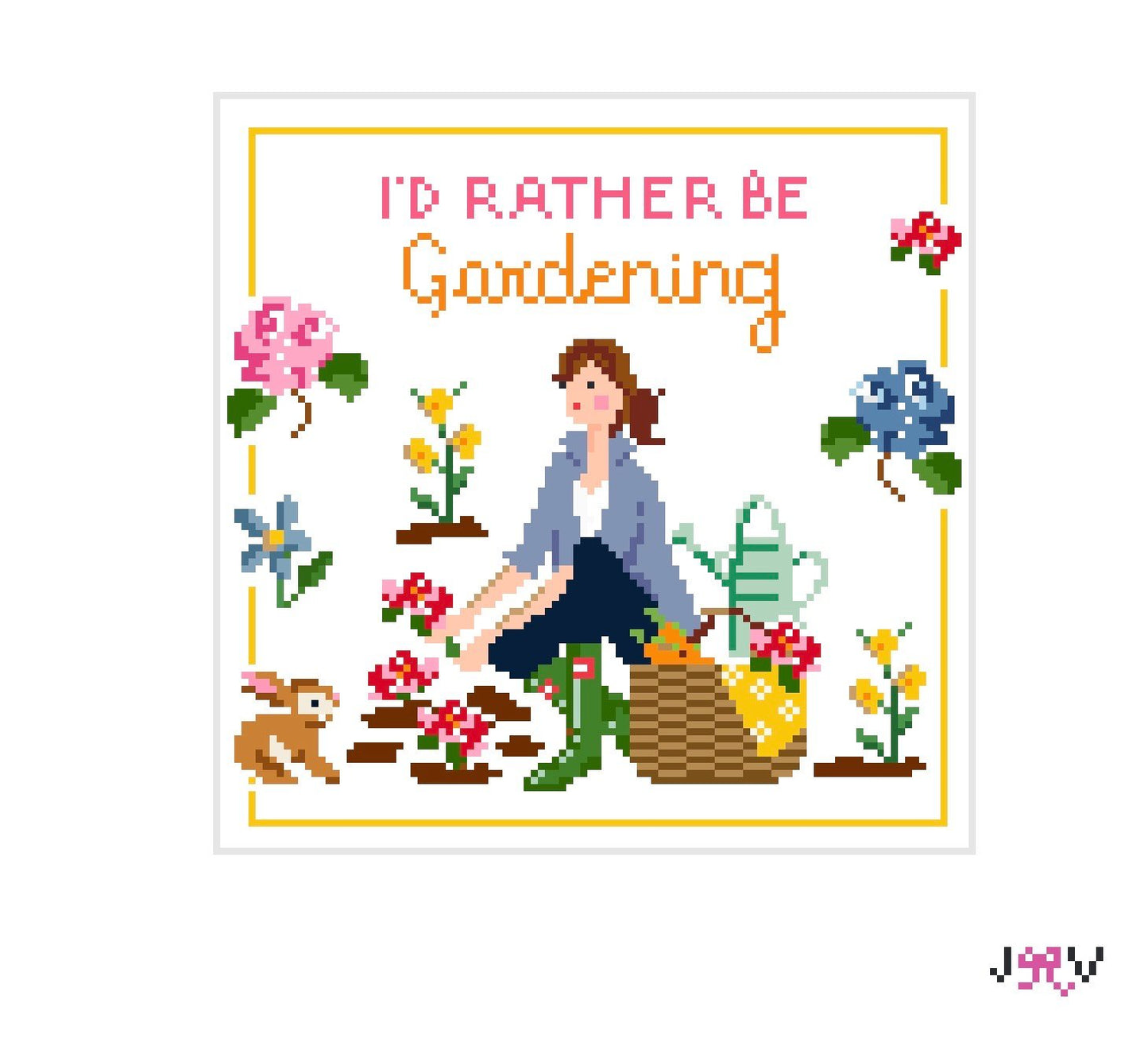 I'd Rather Be Gardening Canvas
