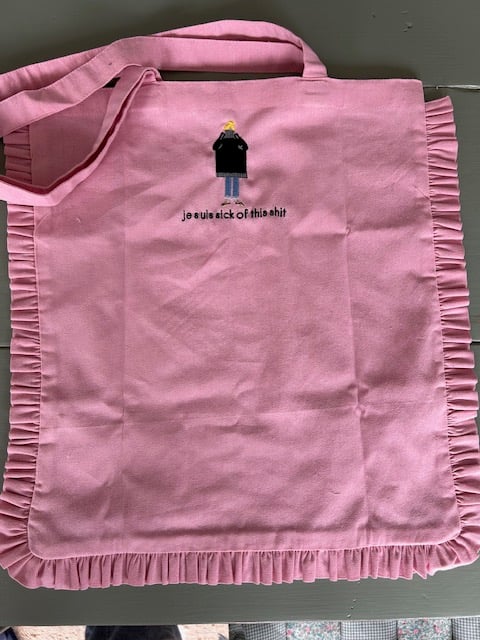Je Suis Sick of This Shit - Embroidered Totes & Pouches