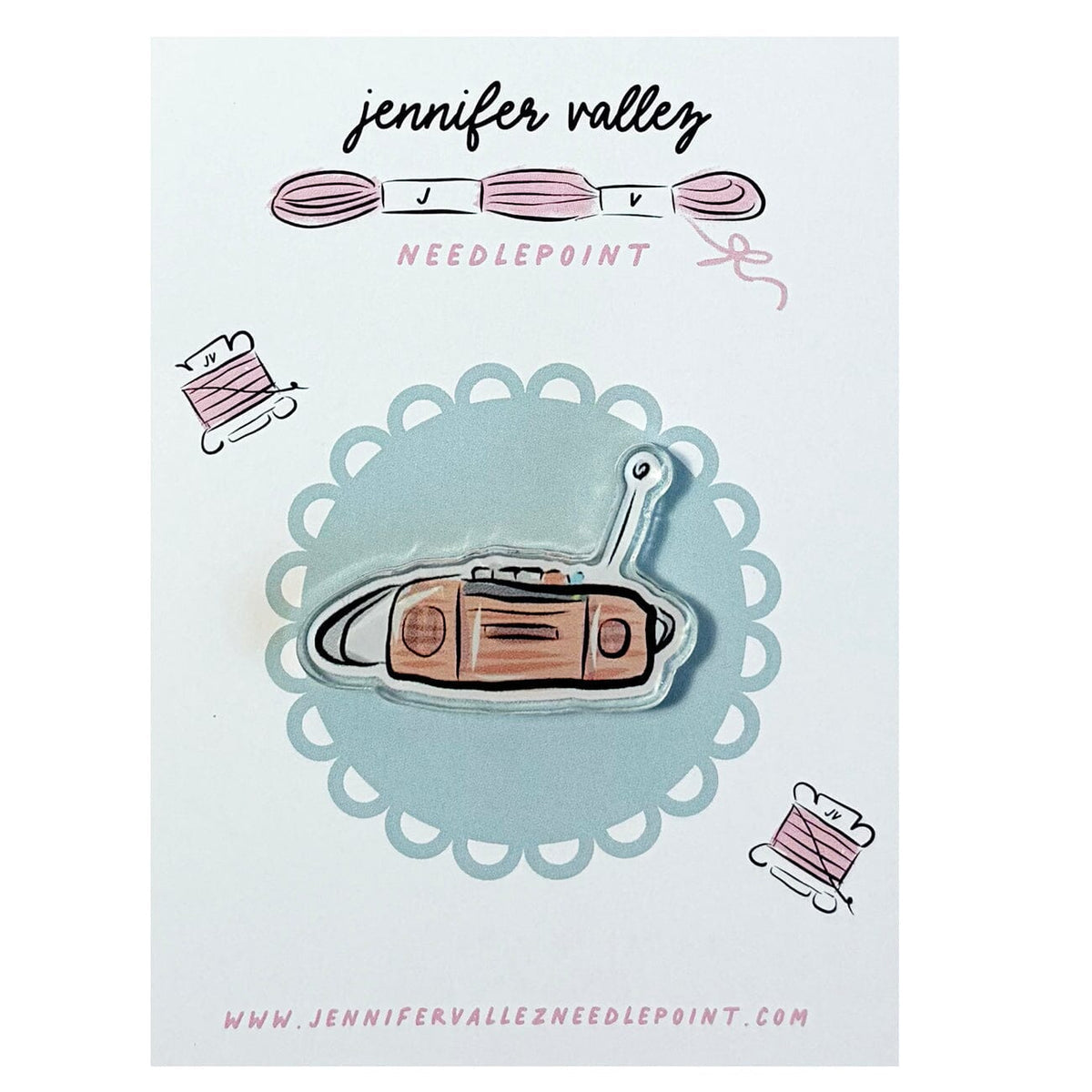 Pink Boombox Needleminder