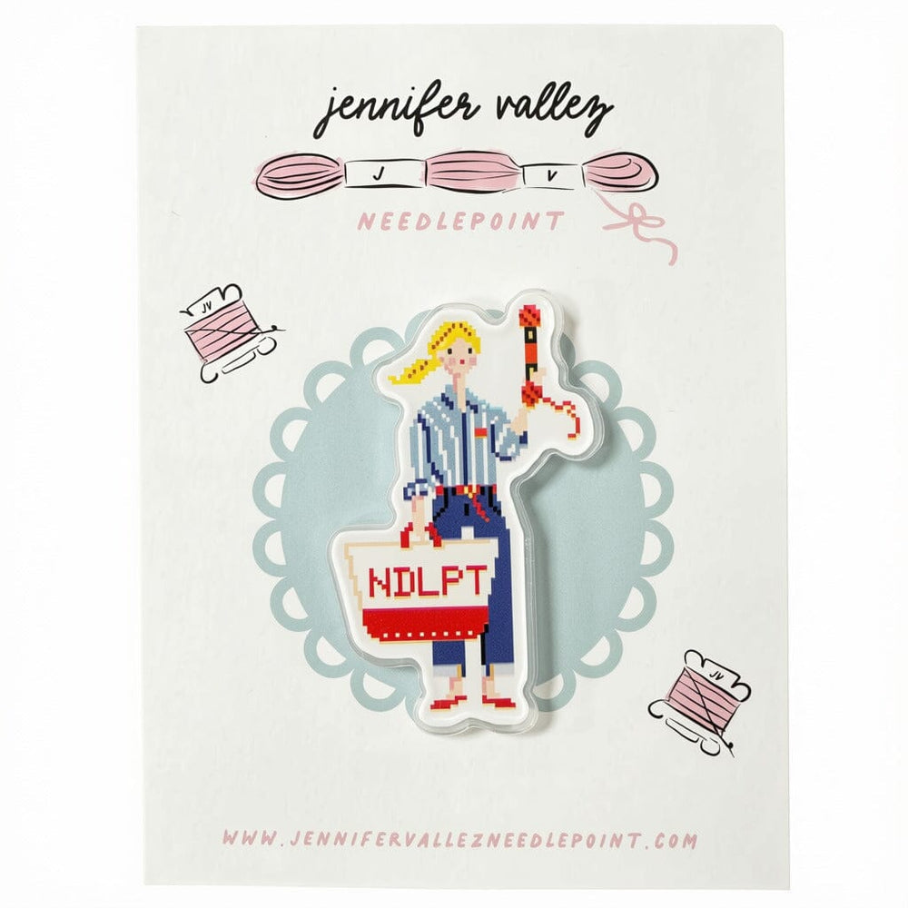 Needlepoint Girl Needleminder