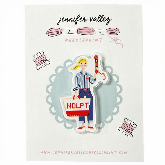 Needlepoint Girl Needleminder