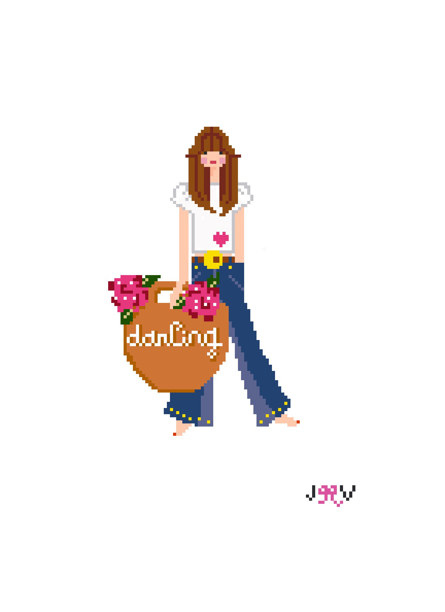 JV138 - Jane Birkin Needlepoint Canvas