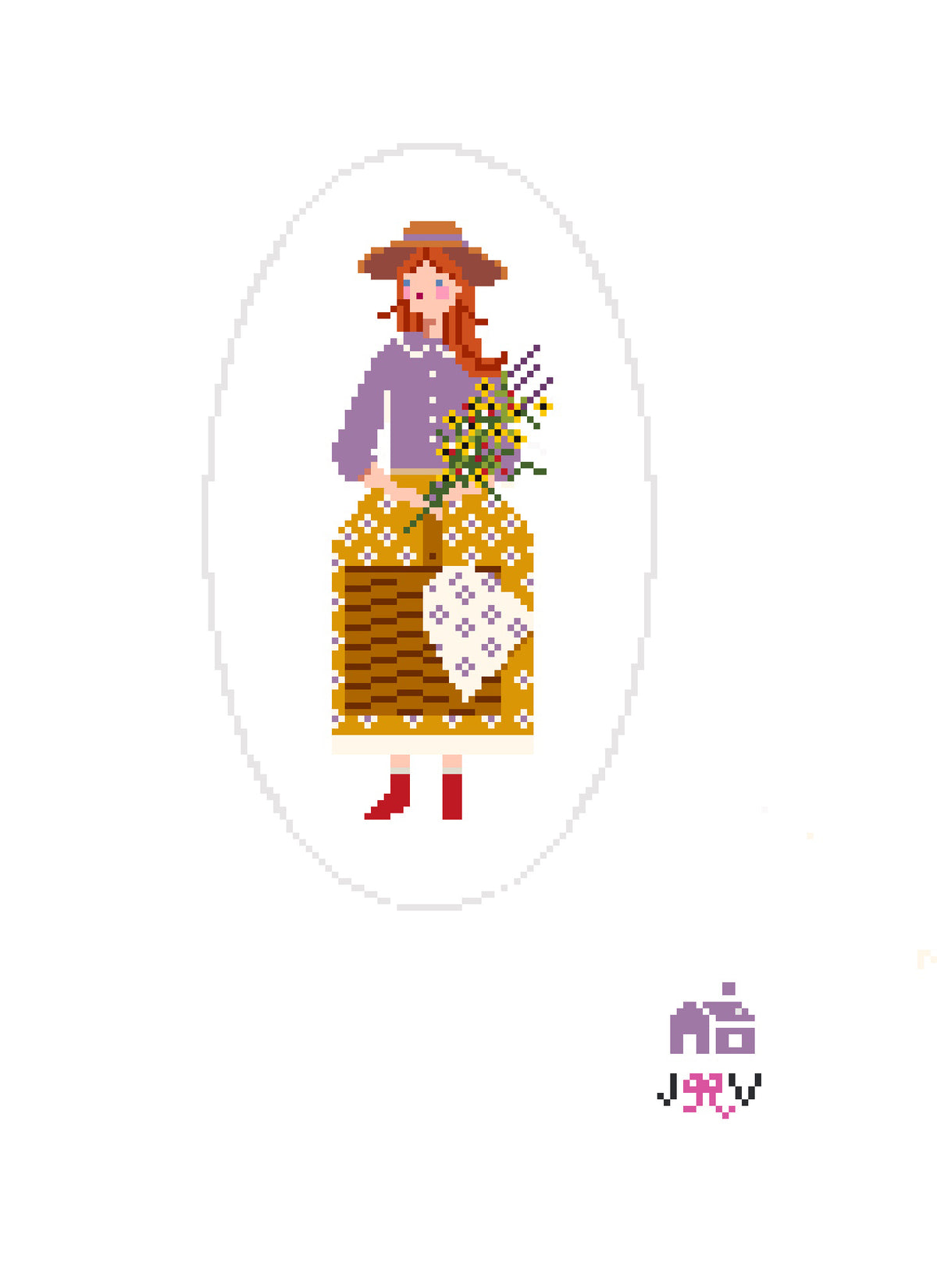 JV222 - Beth Little Women Needlepoint Canvas