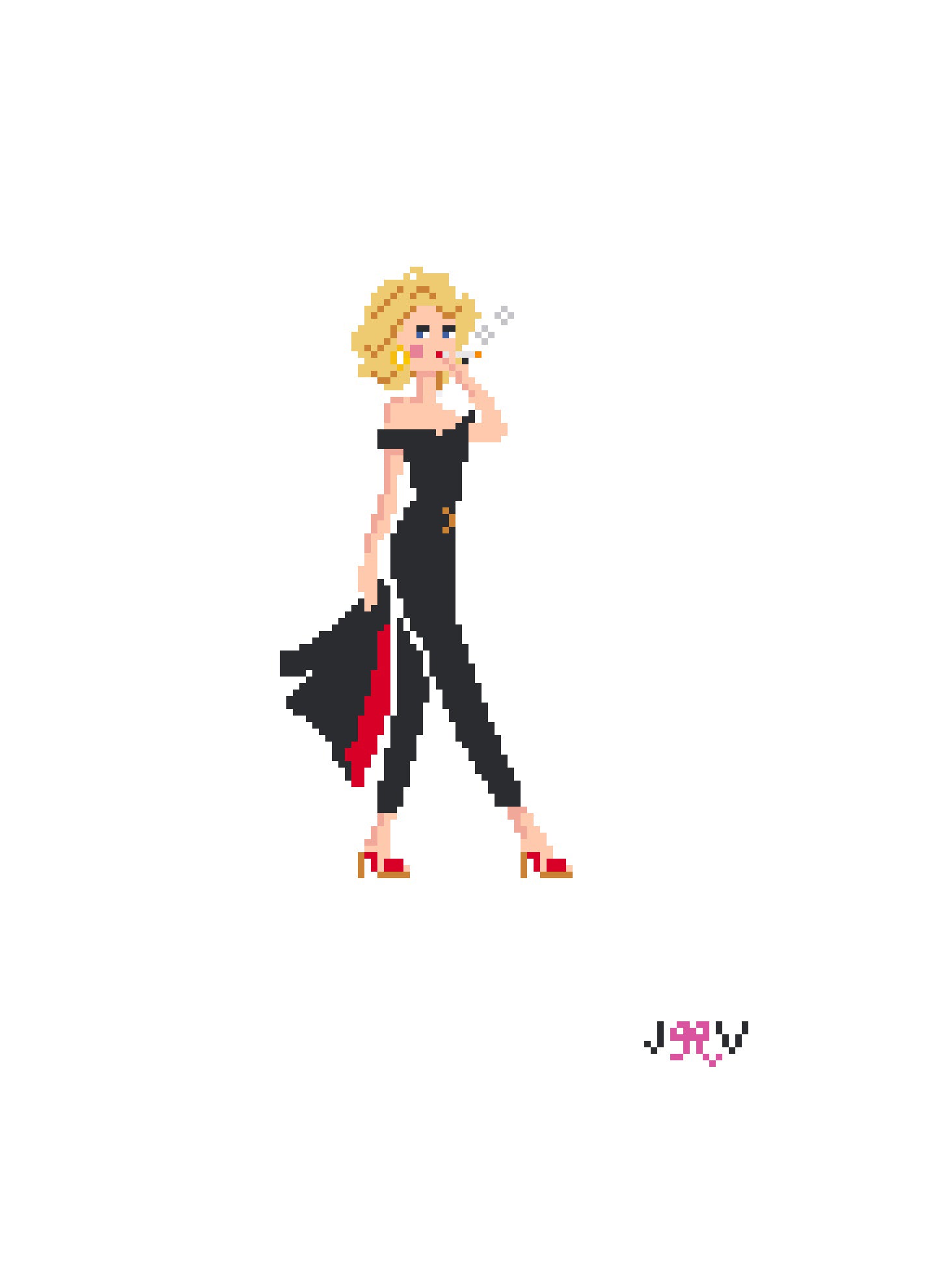 JV232 - Bad Sandy Needlepoint Canvas