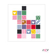VJV240 - Vintage Patchwork Dog Needlepoint Canvas
