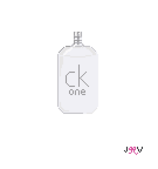 JV259 - 90s CK One Bottle Needlepoint Canvas