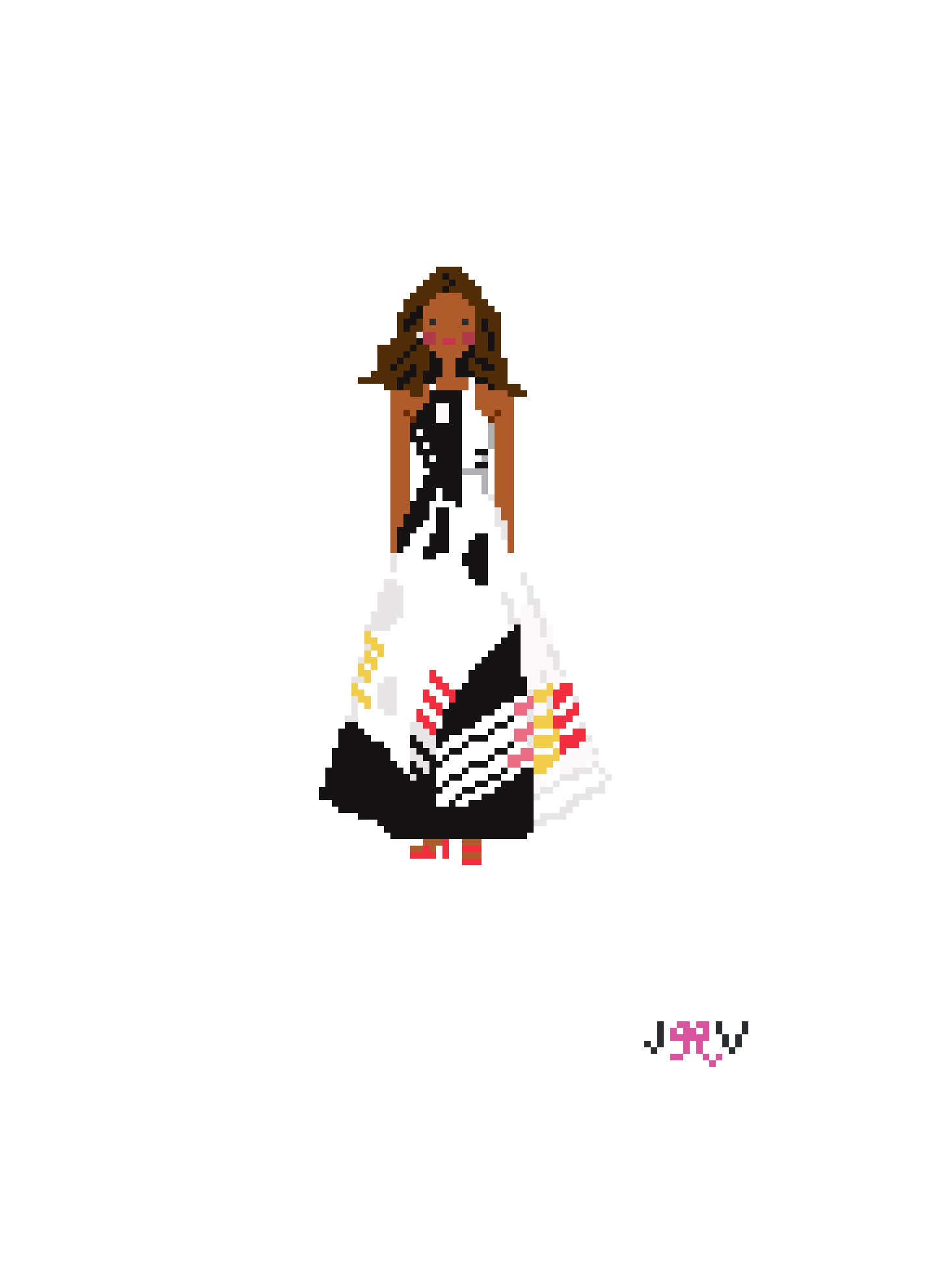 JV142 - Michelle Obama Needlepoint Canvas