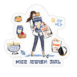 Nice Jewish Girl Sticker