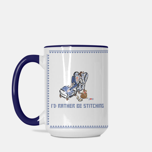 I'd Rather Be Stitching Mugs