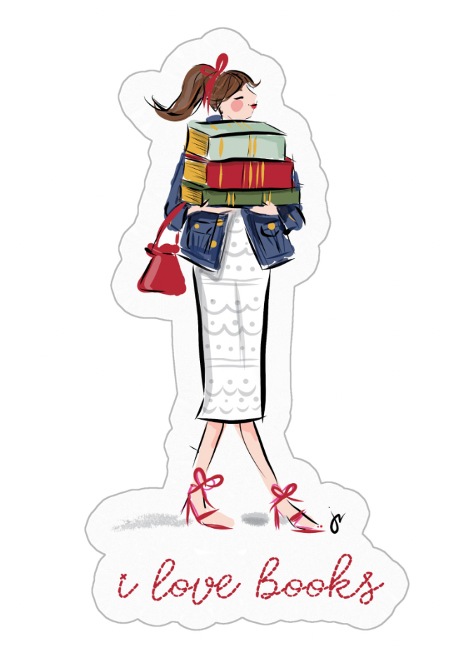 I Love Books Sticker