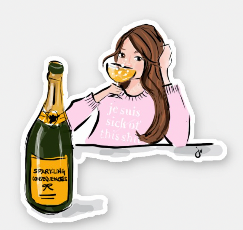 Sparkling Consequences Sticker