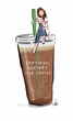 Emotional Support Iced Coffee Sticker