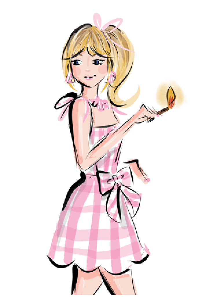 Barbie Burn Down the Patriarchy Candle