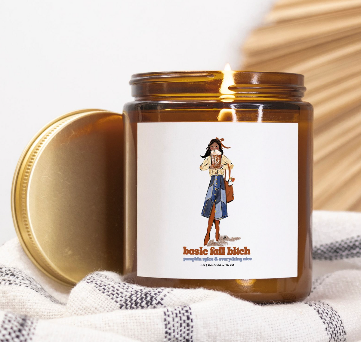 2023 Basic Fall Bitch Amber Candle