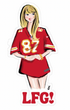 Taylor Swift LFG Chiefs Sticker