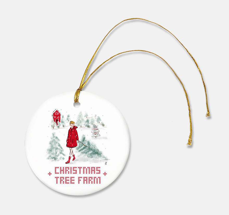 Taylor Swift Christmas Tree Farm Ornament