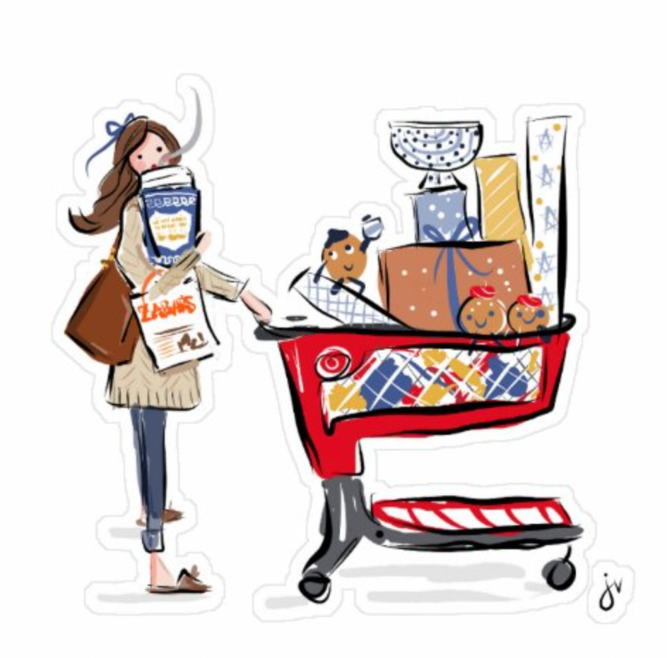 Hanukkah Target Shopper Sticker