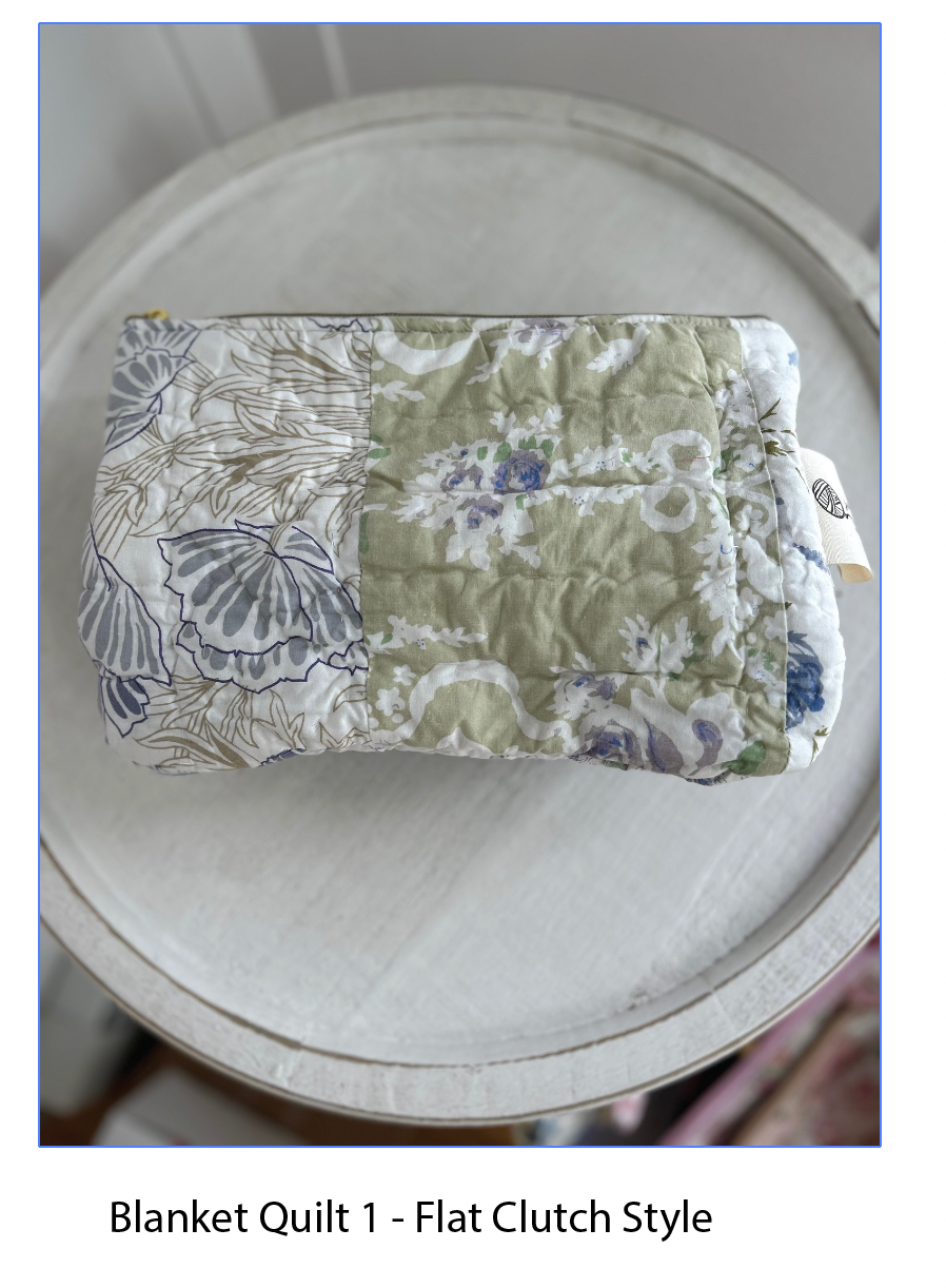 Handmade Cotton Fabric Zip Pouches