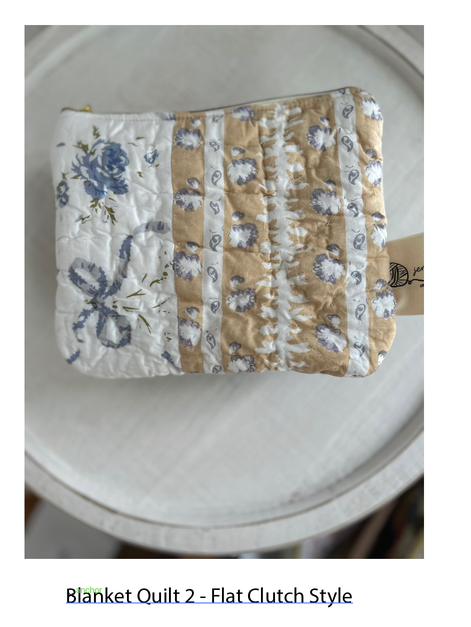 Handmade Cotton Fabric Zip Pouches