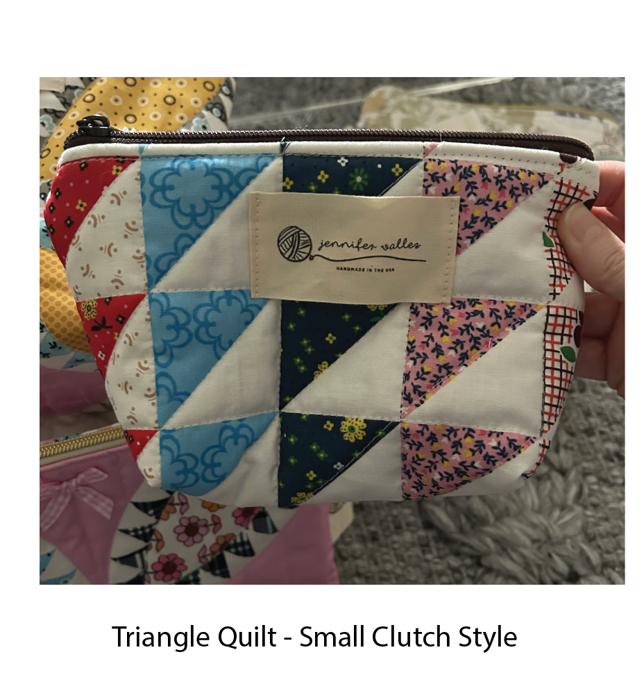 Handmade Cotton Fabric Zip Pouches
