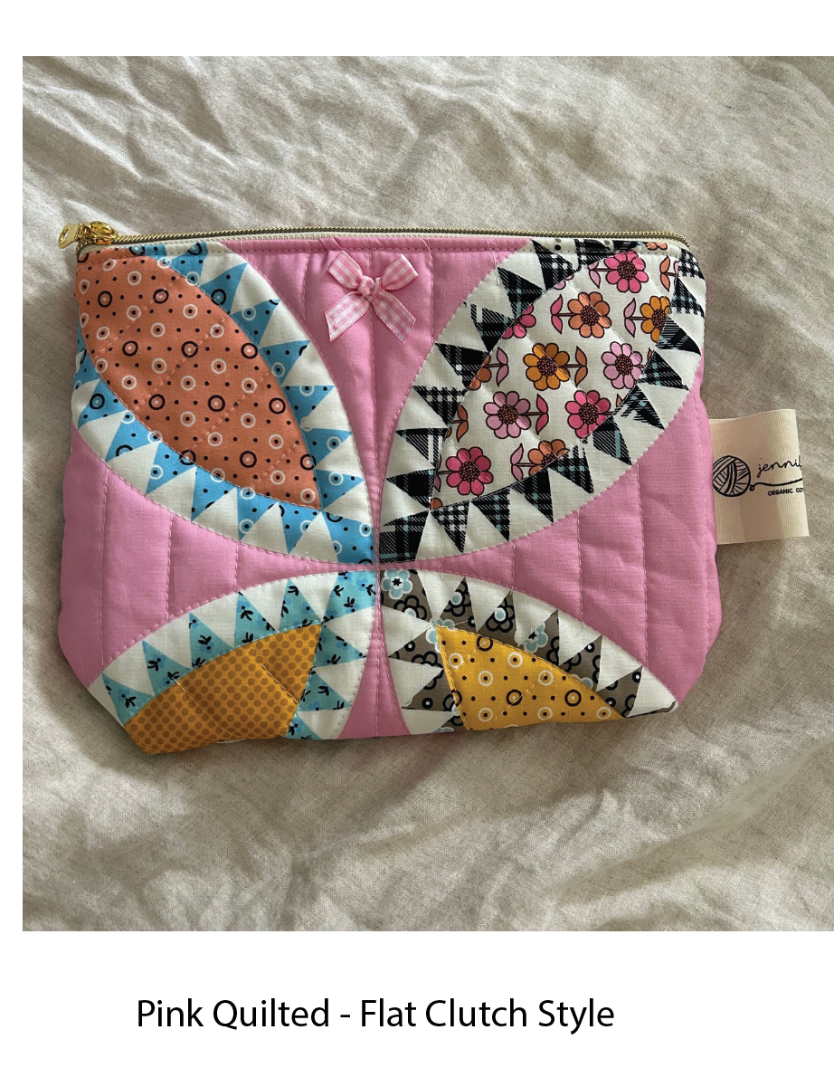 Handmade Cotton Fabric Zip Pouches