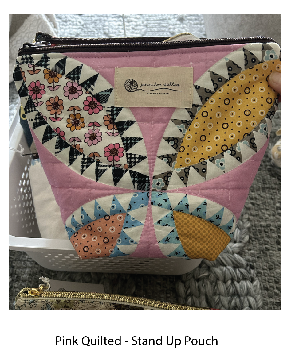 Handmade Cotton Fabric Zip Pouches