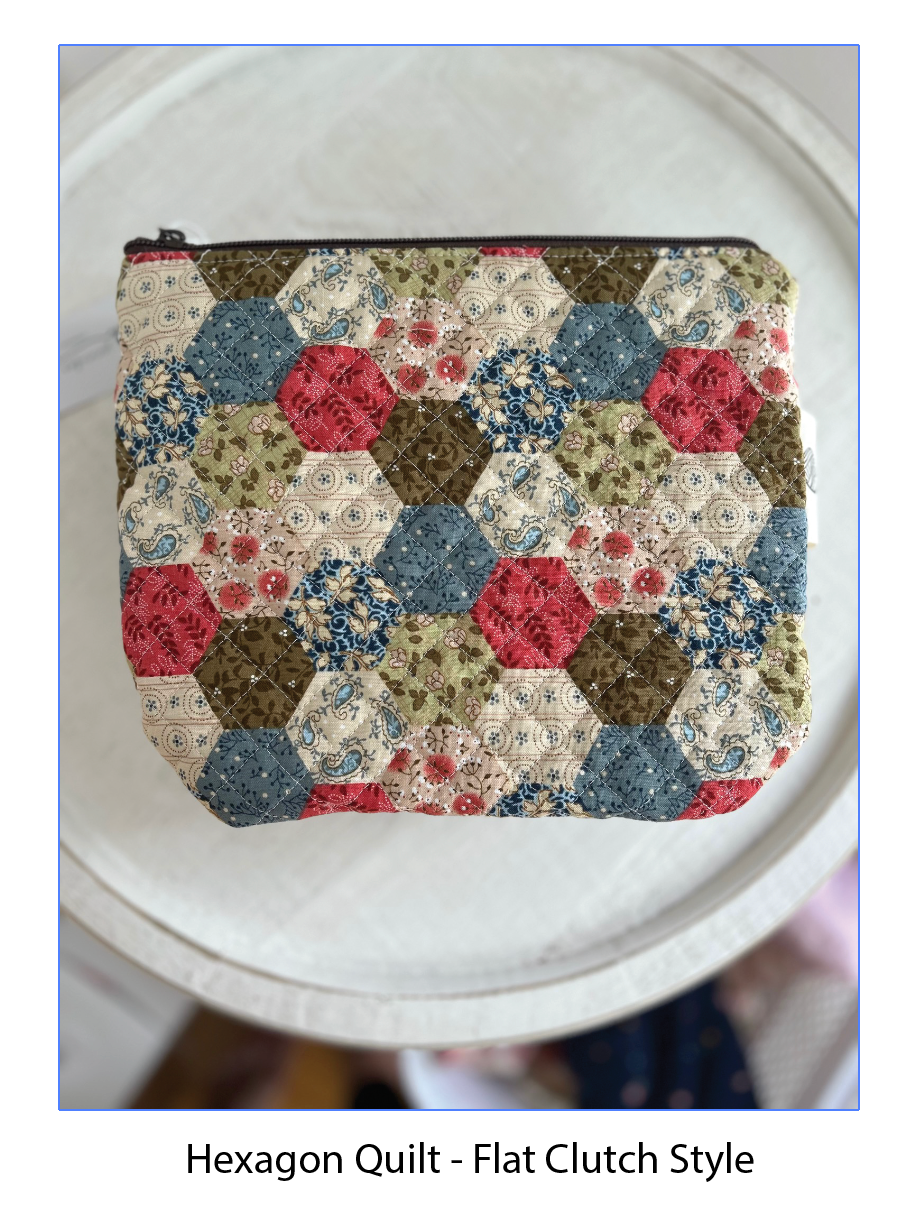 Handmade Cotton Fabric Zip Pouches