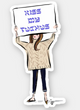 Kiss My Tuchus Sticker