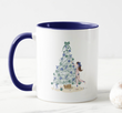 Blue Christmas Mug