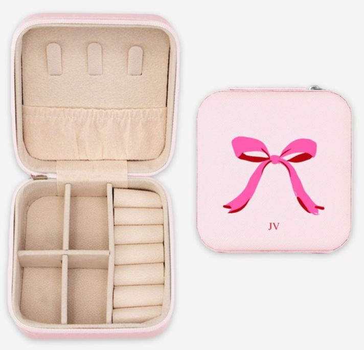 Monogrammed Jewelry Travel Case