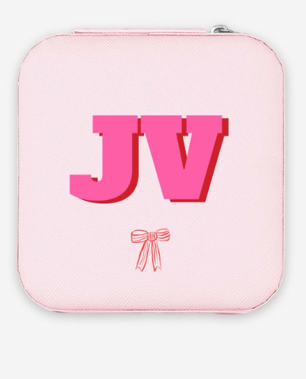 Monogrammed Jewelry Travel Case
