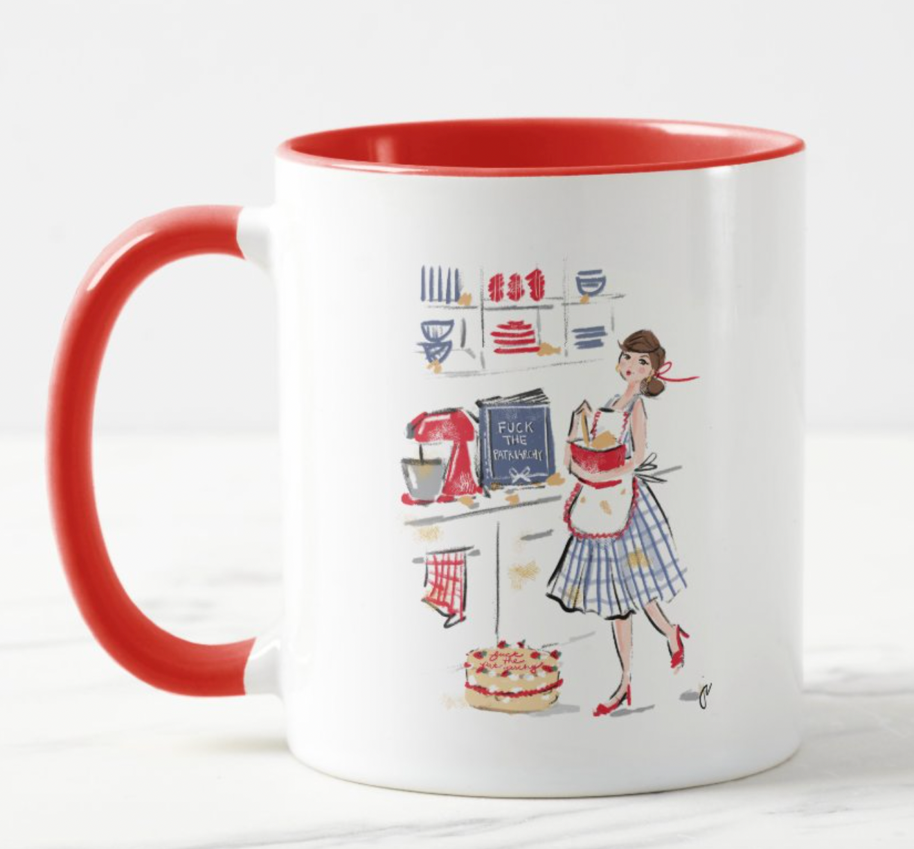 F The Patriarchy Cake Mug