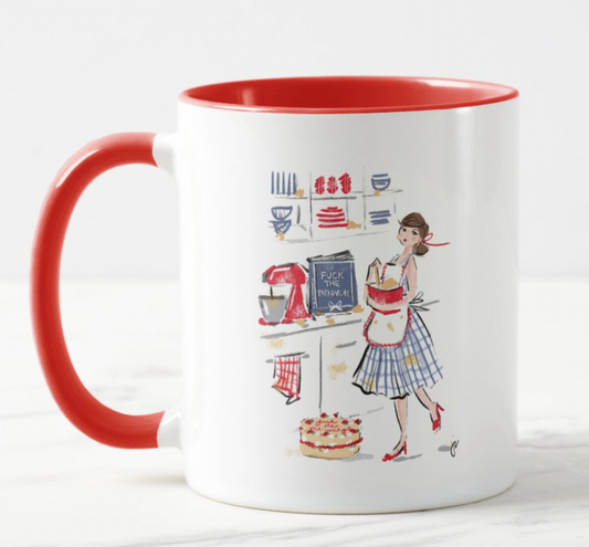 F The Patriarchy Cake Mug