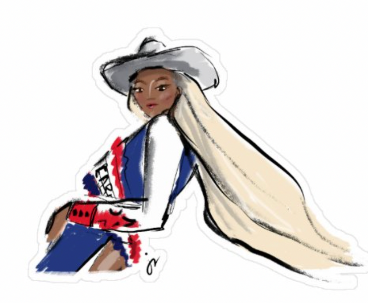 Cowboy Carter Beyoncé Sticker