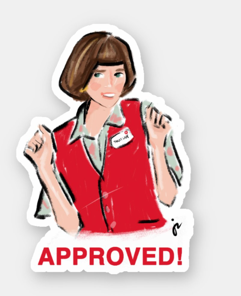 Target Lady Sticker