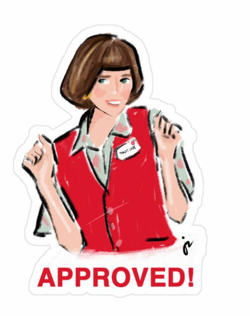 Target Lady Sticker