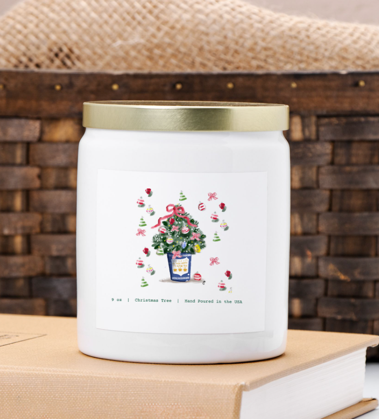 NYC Christmas Anthora Cup Candle