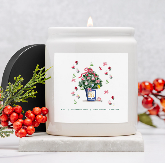 NYC Christmas Anthora Cup Candle