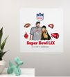 Taylor & Travis Super Bowl Wall Banner 2025