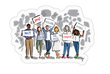 Protest Trump For Free Sticker