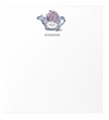 Personalized Calico & Lilacs Notepad