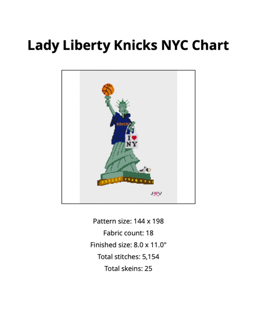 Lady Liberty Digital Needlepoint Chart
