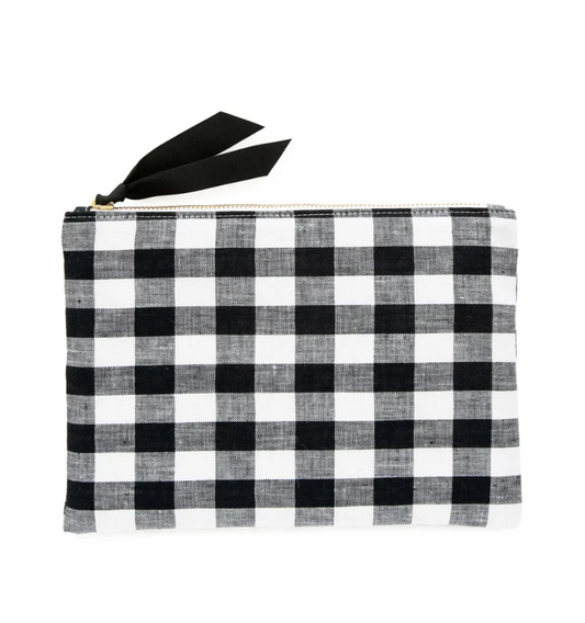 Sugar Paper Gingham Zip Pouch