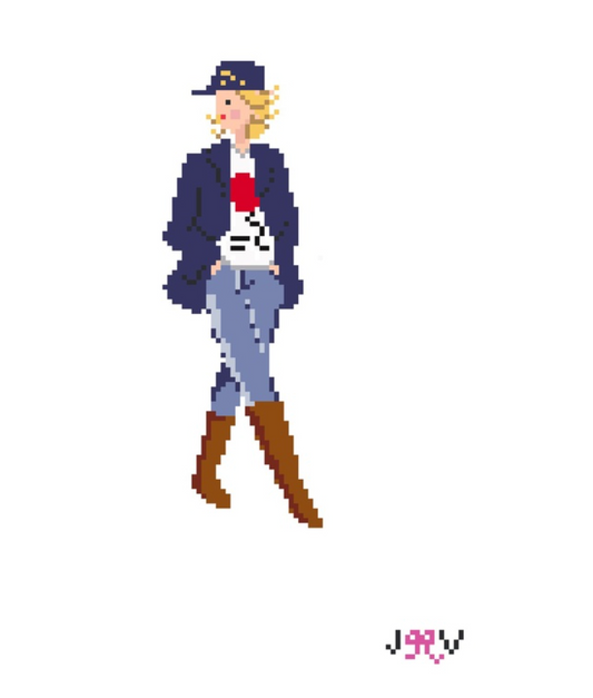 JV157 - Princess Diana Blazer Needlepoint Canvas