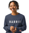 Harris 2024 Intarsia Cotton Knit Crew Navy