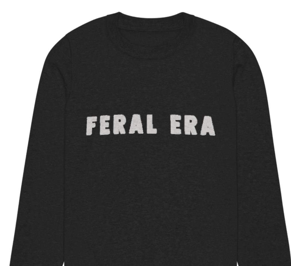 Feral Era Knit Sweater - NAVY
