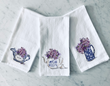 Calico China and Lilacs Tea Towel